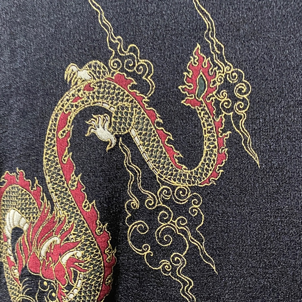 ES-SE Plus USA Vintage Black Red and Gold Dragon Print size 3X Tee - Picture 10 of 11